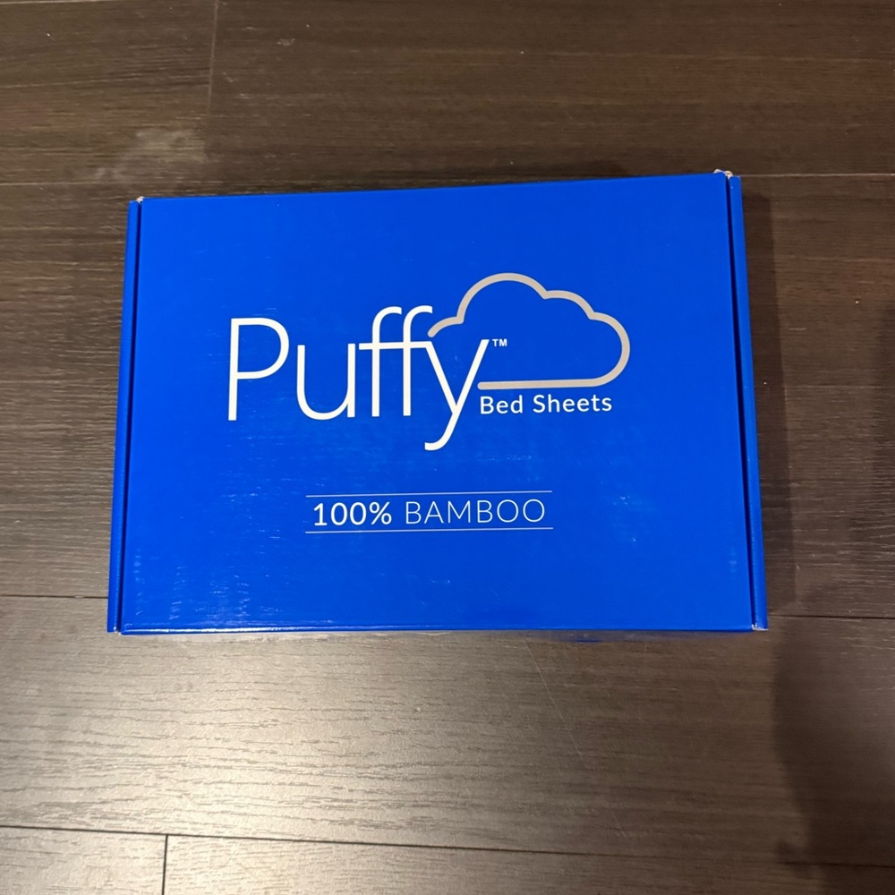 Puffy Blue Bamboo Bed Sheets